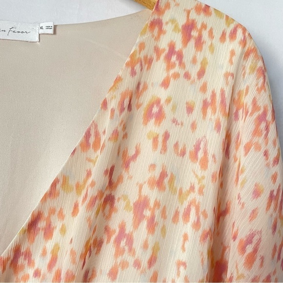 ALL in Favor Simone Floral Wrap Front Minidress - Picture 14 of 14